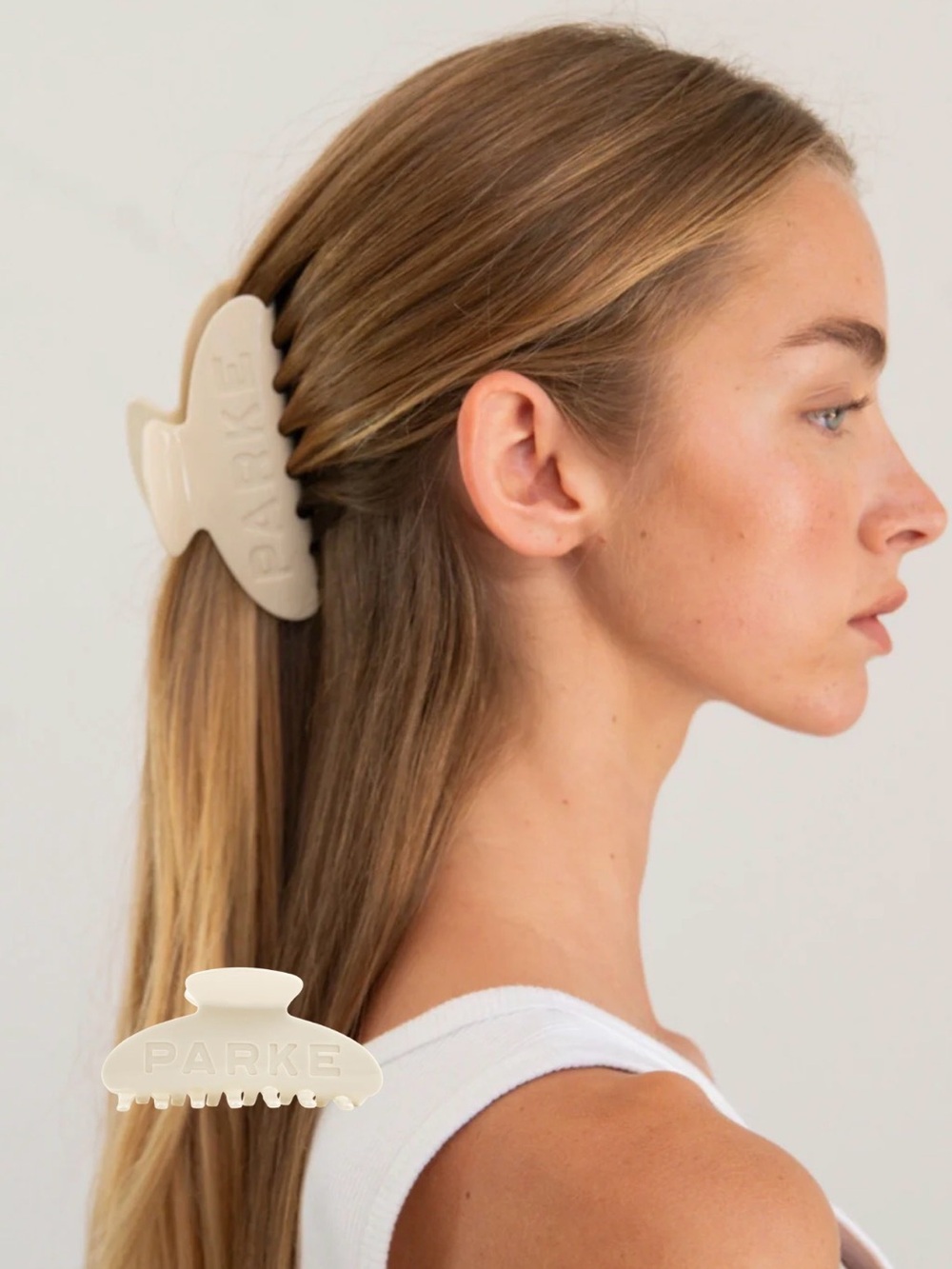 PARKE Bridal Collection Cream Hair Claw Clip